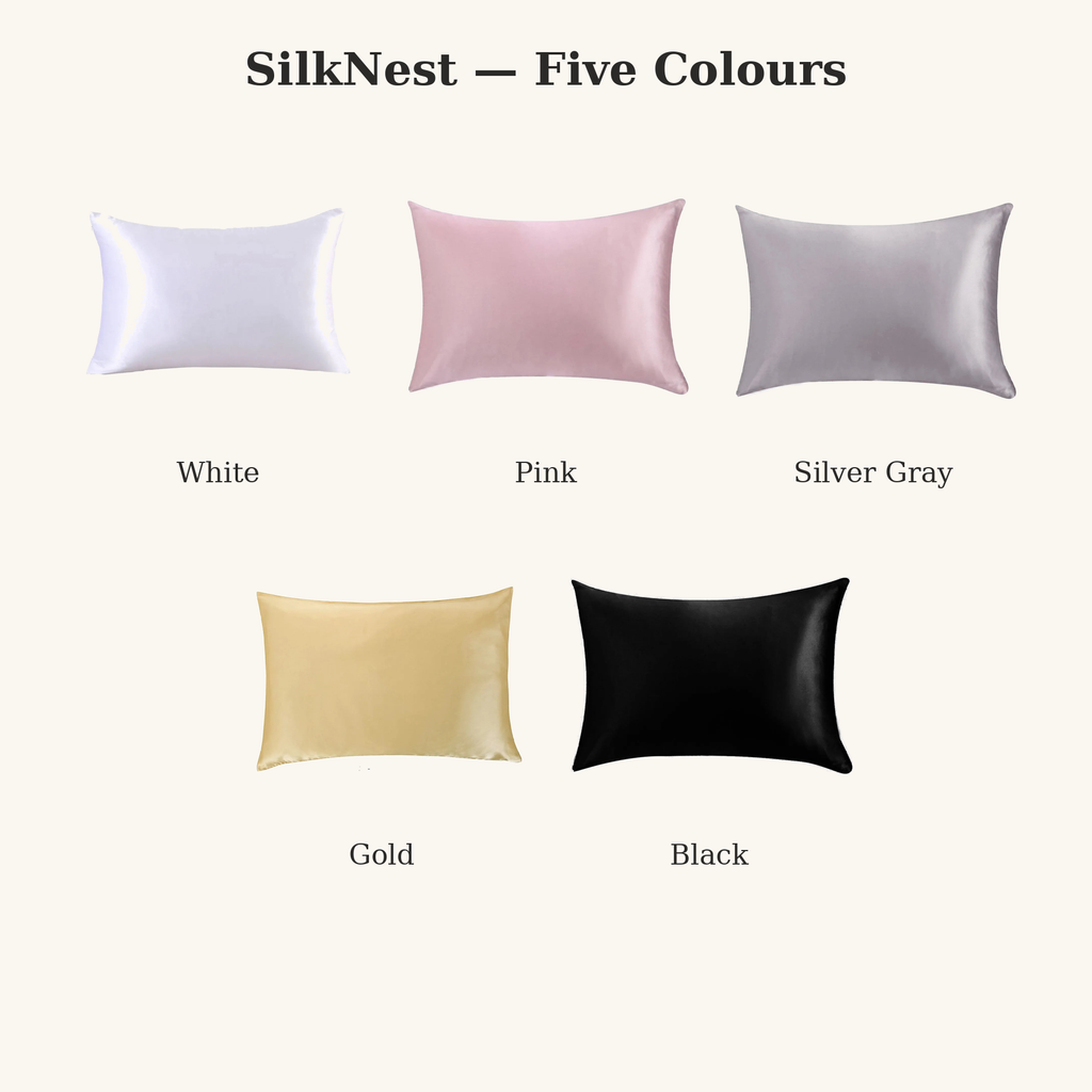 SilkNest™ Mulberry Silk Pillowcase