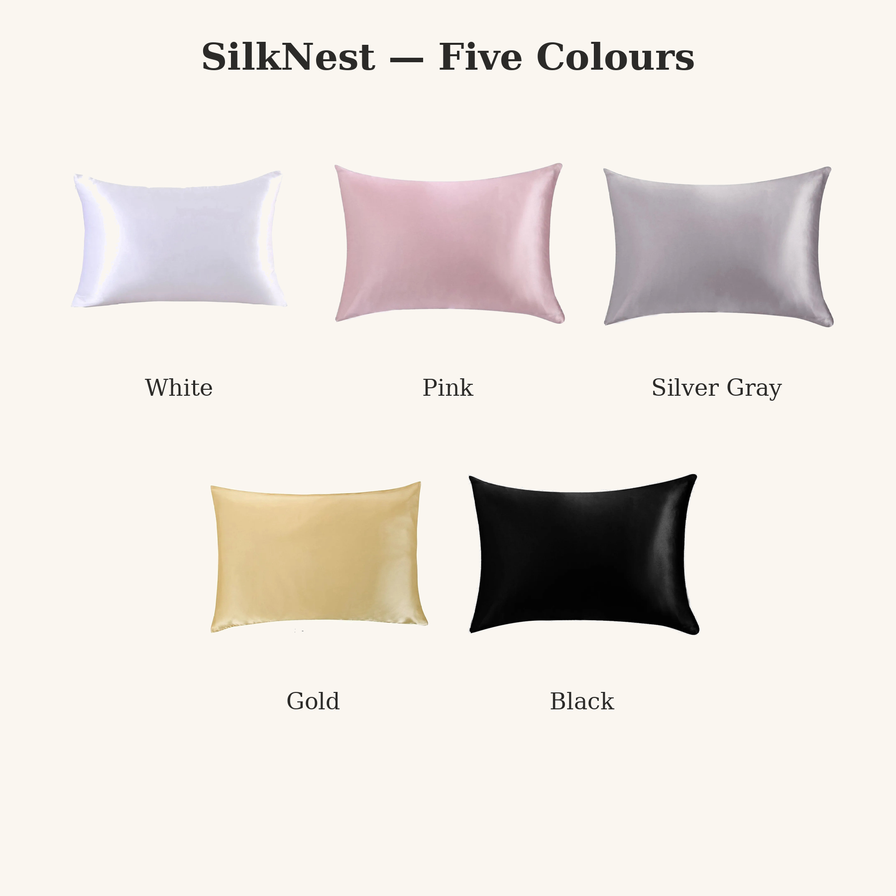 SilkNest™ Mulberry Silk Pillowcase