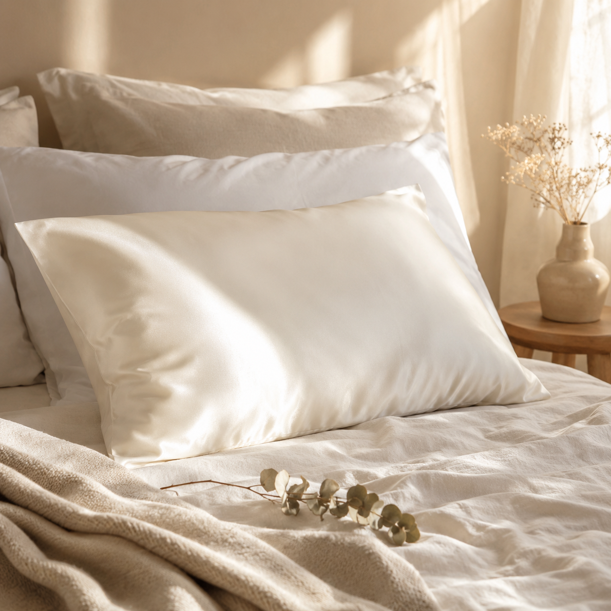 SilkNest™ Mulberry Silk Pillowcase